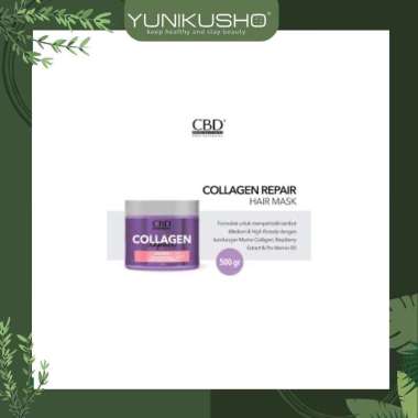 CBD Profesional Collagen Repair Hair Mask 500 gram - Masker rambut cbd ungu