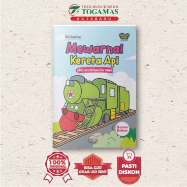 MEWARNAI KERETA API PLUS ENSIKLOPEDIA MINI - KAK bambang