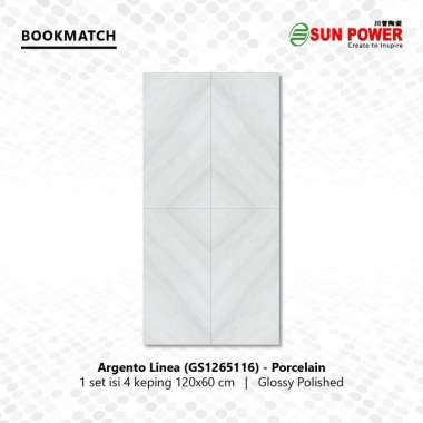 Granit Bookmatch Glossy Polished - Argento Linea | Sun Power