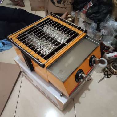 Kompor bakaran sosis/bakso bakkar 2 tungku