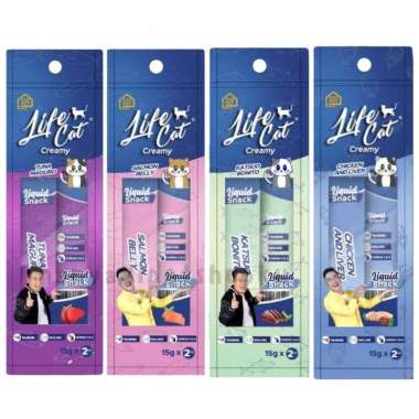 MAKANAN SNACK KUCING LIFE CAT CREAMY