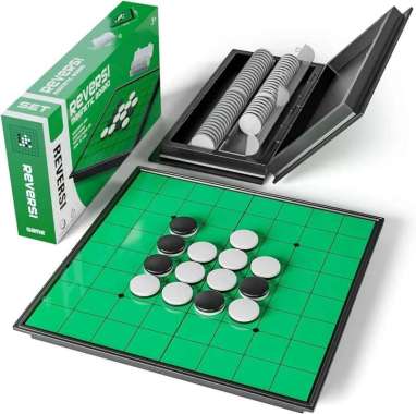 Mainan Papan Magnet Catur Jepang Othello Reversi Oshello Magnetic