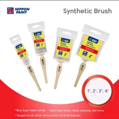 Nippon Paint Kuas Cat Tembok Minyak Synthetic Paint Brush For Interior Exterior Premium 3"