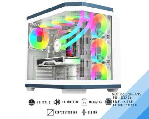 Casing PC / Casing CPU Komputer ACER V950W - mATX, ATX – White