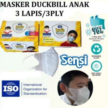 Masker Anak Model Duckbill Earloop Sensi