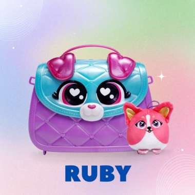 Tiger Head Glam Buddies Surprise Puppy Purse Asst ""Ruby"" - Mainan Anak