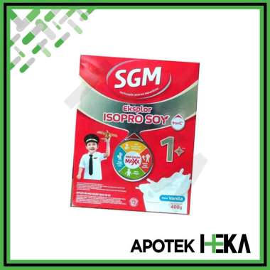 SGM Isopro Soy Eksplor 1+ 400 g - Susu Protein Kedelai Bebas Laktosa Vanila