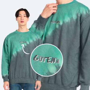 Guten Inc - Sweater Tiedye Crewneck - Hoodie CREWNECK GREEN S