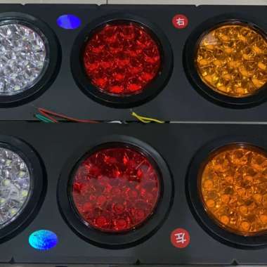 Stop Lamp Lampu Belakang Truk 24 volt Model 3 BULAT