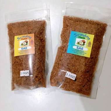 serundeng SAE srundeng kelapa kemasan ekonomis 125gr oleh-oleh khas solo Manis 125gr