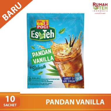 Instant Powder Es Teh Poci Teh Pandan Vanilla Selasih