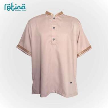 Zayyan Kemeja Koko Pria - Retina Moslem Wear - Katun Toyobo Putih - XL