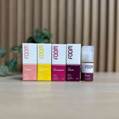 Foom Icy Grape / Icy Strawberry / Icy Pineapple / Icy Lychee Salt Nic 30ML- Liquid Foom Fruity iced 