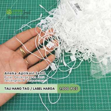 50 PCS TALI HANG TAG / LABEL HARGA / LABEL BAJU / MEREK GROSIR PUTIH
