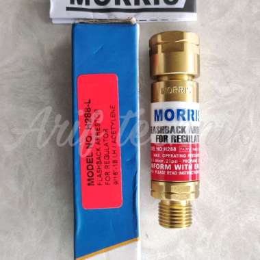 Morris H288-L Flashback Arrestor ACETYLENE For REGULATOR / MORRIS H288 R 9/16 Model VICTOR