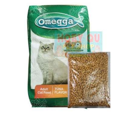 makanan kucing omega tuna 1kg repack