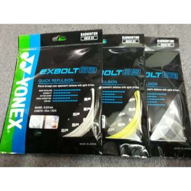 Senar Yonex Exbolt 63 / exbolt63 / Exbolt 63 / ORIGINAL 100% RESMI HITAM