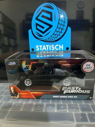 Jada Fast & Furious Heist Honda Civic EJ1 Skala 32 Diecast Mobil Koleksi Original Openable Part