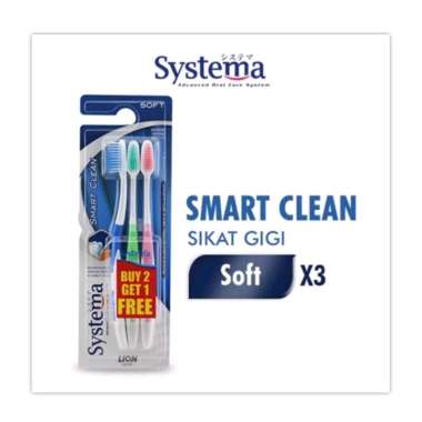 Systema Smart Clean Soft isi 3 Sikat Gigi