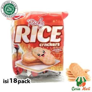 Biskuit Beras Rasa Asin Naraya Rice Crackers isi 18 mini pack Krekers