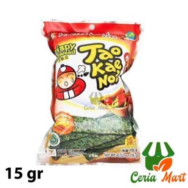 Snack Rumput Laut Tao Kae Noi Spicy Crispy Seaweed 15 gr Halal MUI