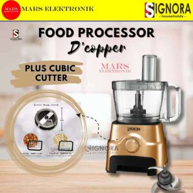 SIGNORA FOOD PROCESSOR DE CHOPPER WITH CUBIC CUTTER ) - FOOD PROCESSOR DE CHOPPER SIGNORA - PENGGILI
