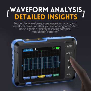 FNIRSI Oscilloscope Digital Handheld Portable 5 MS/s 1000mAh