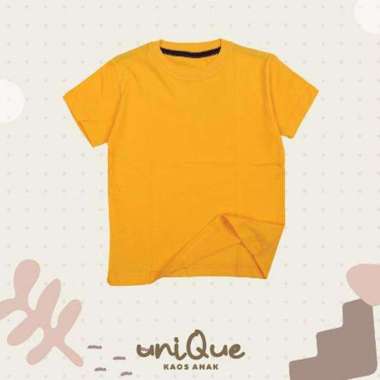 Kaos polos anak perempuan laki-laki // kaos polos anak unisex // kaos 10 GOLD YELLOW
