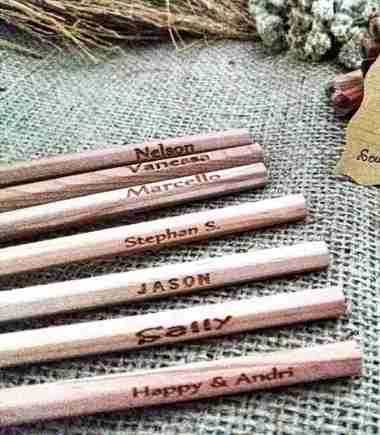 Buanagift Pensil Kayu + Custom grafir laser