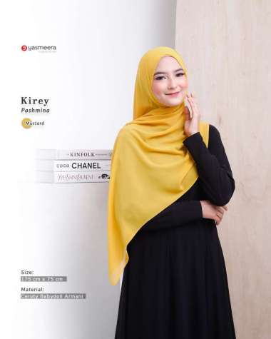 PASHMINA KIREY 2.0 Semua Ukuran MUSTARD