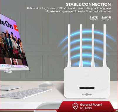 ADVAN CPE V1 PRO MODEM + WIFI + ROUTER 4G LTE UNLOCK OPERATOR