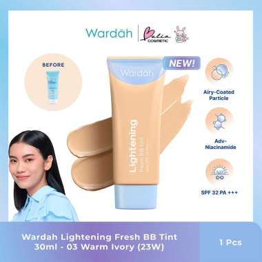 WARDAH EVERYDAY & LIGHTENING BB CREAM 15ML 30ML | KRIM BB WARDAH LIGHT NATURAL LGHTN-03WarmIvory 30 