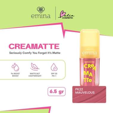 EMINA CREAMATTE LIP CREAM NO 1-19 | CREAM MATTE LIPCREAM MATE PK22 Mauvelous EMINA Creamatte