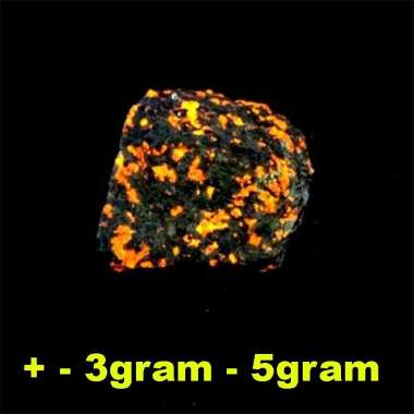 natural batu Alam Terang Yooperlites Flamestone meteor original Bersinar Di Bawah UV Poles Batu Api 