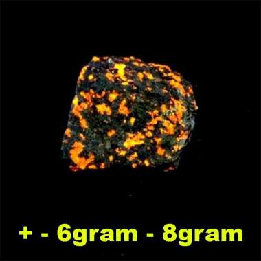 natural batu Alam Terang Yooperlites Flamestone meteor original Bersinar Di Bawah UV Poles Batu Api