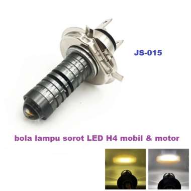 Lampu Utama JS-015 Bohlam H4 mobil & motor 2 warna laser Headlamp IP67 super terang 12W AC DC bola l