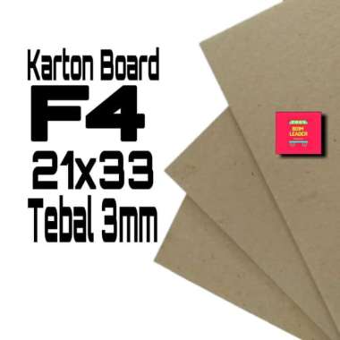 Karton Board Tebal 3mm ukuran F4/Folio