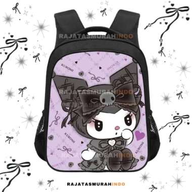 RTM - Ransel Sekolah Anak Kuromi Black Beauty - Ransel Kuromi - Tas Kuromi - Ransel Sd - Tas Sekolah