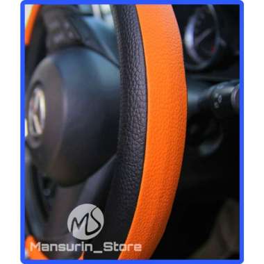 Sarung Stir Setir Cover Stir Pelindung Steer Mobil Suzuki Swift Orange