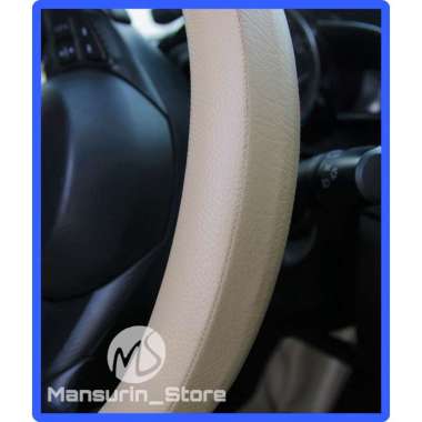 Sarung Stir Setir Cover Stir Pelindung Steer Mobil Suzuki Swift Cream Kombinasi