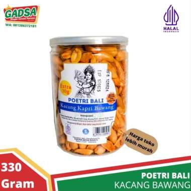 Kacang Bawang Poetri Bali Toples Kacang Kapri Garing