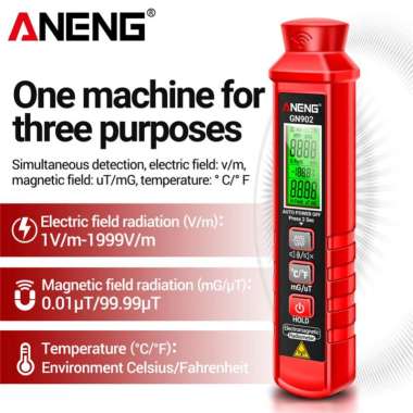 ANENG Digital Detektor Radiasi Elektromagnetik Electromagnetic Tester