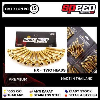 Baut CVT Xeon RC Premium Baut Hx Premium Probolt Thailand Stainless King Nut HX Gold