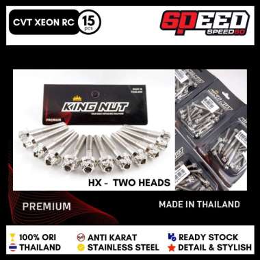 Baut CVT Xeon RC Premium Baut Hx Premium Probolt Thailand Stainless King Nut HX Silver
