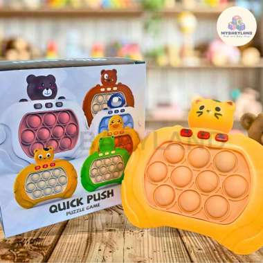 New Pop It Push Bubble Game Challenge Fidget Toys | Mainan Pop It Elektronik | Quick Push Puzzle | Q