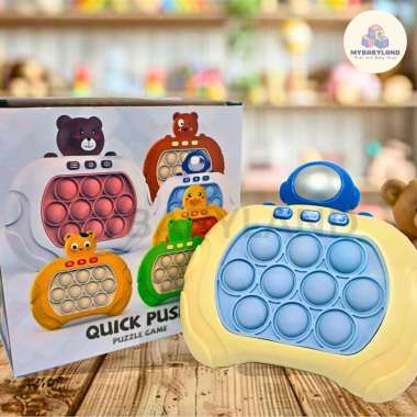 New Pop It Push Bubble Game Challenge Fidget Toys | Mainan Pop It Elektronik | Quick Push Puzzle | Q