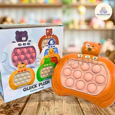New Pop It Push Bubble Game Challenge Fidget Toys | Mainan Pop It Elektronik | Quick Push Puzzle | Q