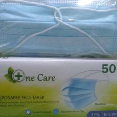 Masker Disposable Nonmedis One Care Onecare Earloop / Headloop Hijab hijab biru