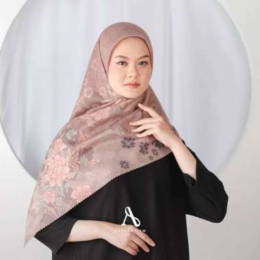 AUTHENTISM ID UTOPIA LAND SERIES SCARF ORIGINAL KERUDUNG SEGI EMPAT SHEEN VOAL ULTRAFINE LASERCUT TE