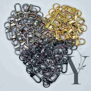 KAIT TAS MODEL U / KEW KEW / CANTOLAN / GANTUNGAN KEW KEW / KOKOT UDANG 5 pcs Gold